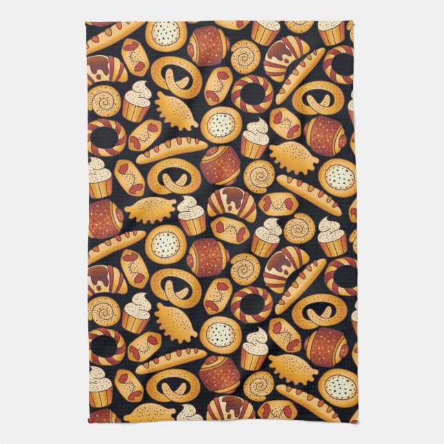 Bakery products tea towel (Vertical)