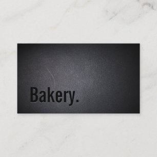 Bakery Professional Dark Minimalist Business Card