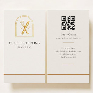 Bakery QR Code Business Card