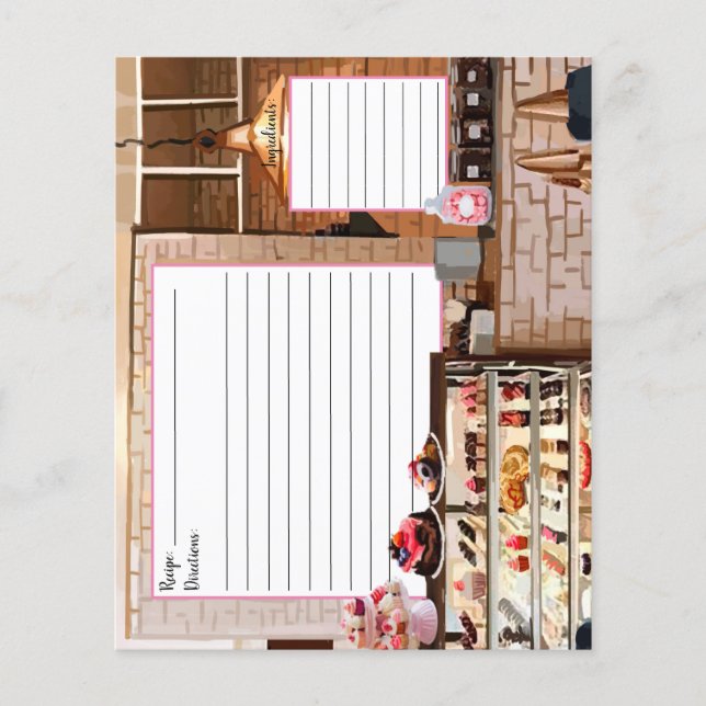 Bakery Recipe Cards (Front)