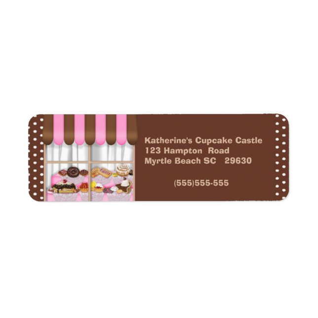 Bakery Return Label Return Address Label (Front)