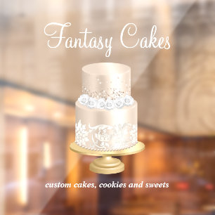 Bakery Rose Gold White Script