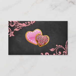 Bakery Salon Spa Floral Business Card Chalkboard