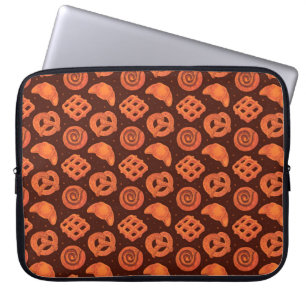 Bakery seamless pattern, texture. Boulangerie shop Laptop Sleeve