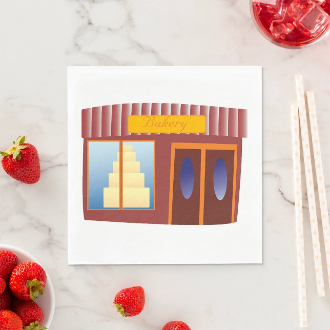 Bakery Shop Front Cake Store  Napkin (Creator Uploaded)