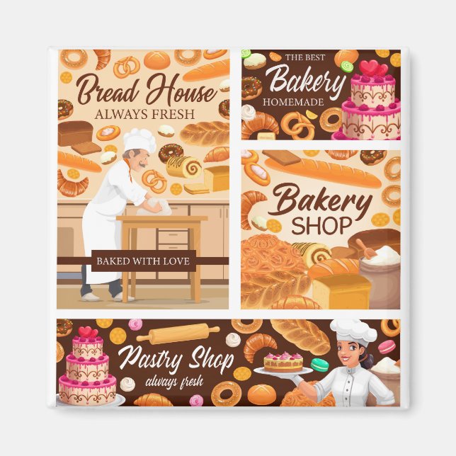 Bakery shop magnet (Front)