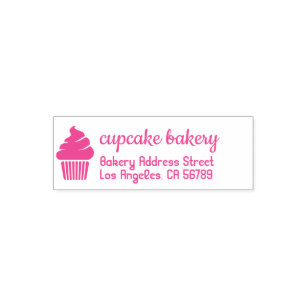 Bakery Simple Logo CupCake Self-inking Stamp