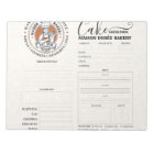 Bakery Store Pastry Chef Cake Baker Order Form