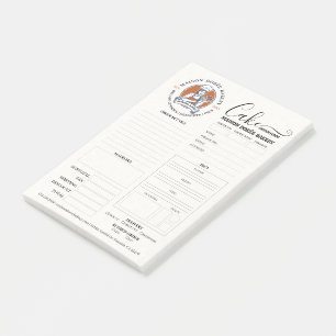 Bakery Store Pastry Chef Cake Baker Order Form Post-it Notes