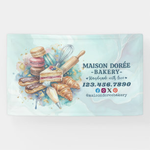 Bakery Store Pastry Chef Dessert Sweets Cake Baker Banner