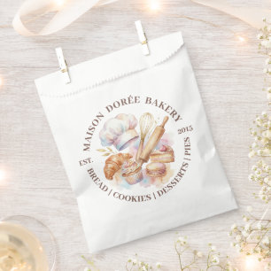 Bakery Store Pastry Chef Dessert Sweets Cake Baker Favour Bag