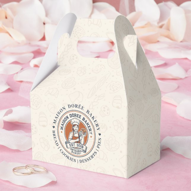 Bakery Store Pastry Chef Dessert Sweets Cake Baker Favour Box (Wedding)