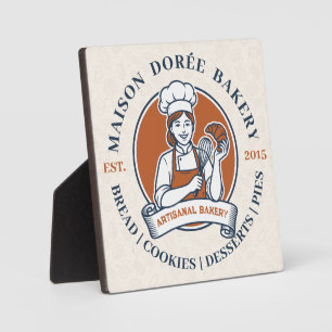 Bakery Store Pastry Chef Dessert Sweets Cake Baker Plaque