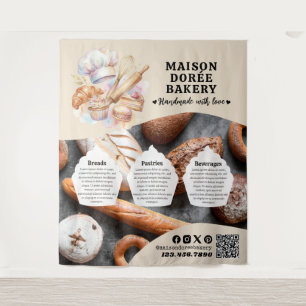 Bakery Store Pastry Chef Dessert Sweets Cake Baker Tapestry