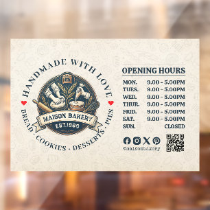 Bakery Store Pastry Chef Desserts Opening Hours