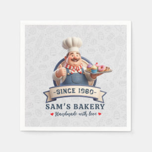 Bakery Store Pastry Chef Desserts Sweets Cake Shop Napkin