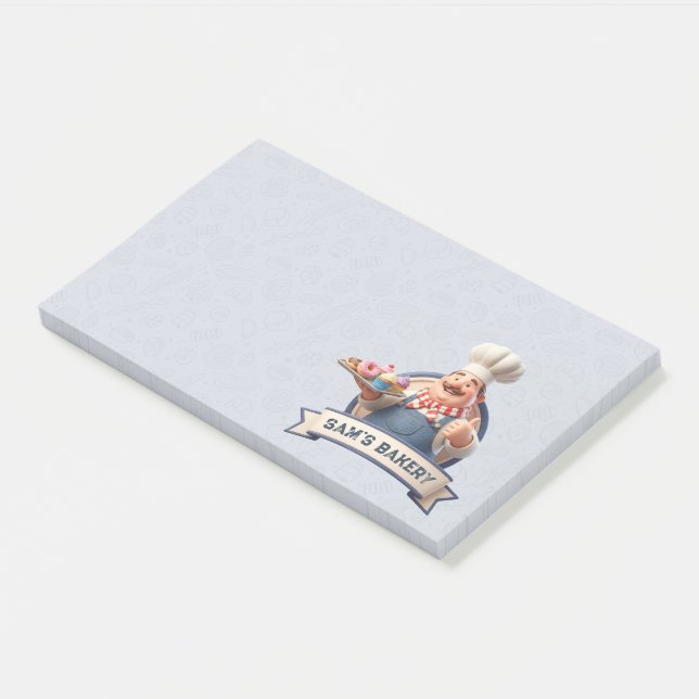 Bakery Store Pastry Chef Desserts Sweets Cake Shop Post-it Notes (Angled)