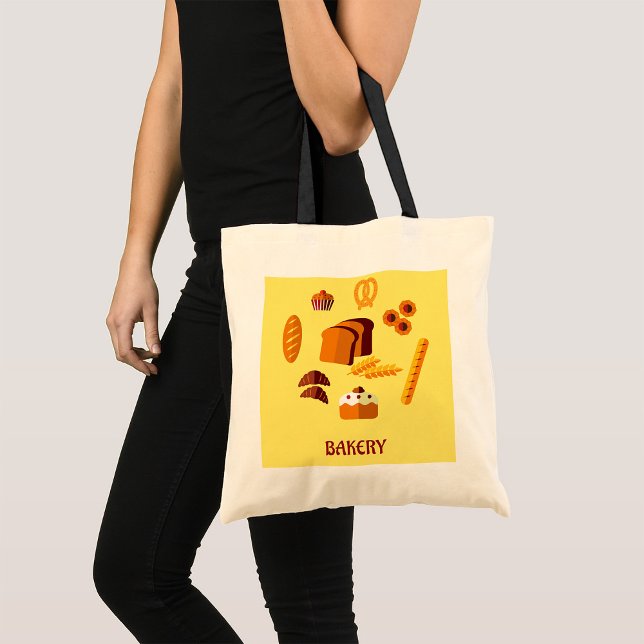 Bakery Themed Bread Pastries and Sweets  Tote Bag (Creator Uploaded)