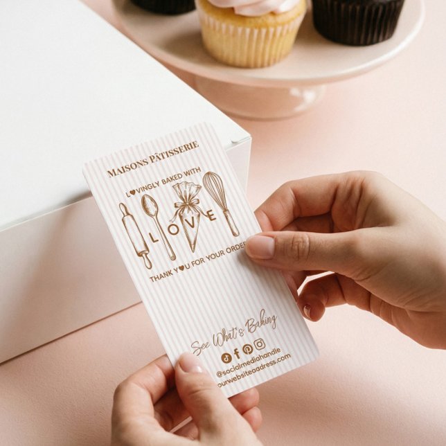 Bakery Utensils Bake With Love Thank You Bakery (Bakery Utensils Bake With Love Thank You Bakery Label)