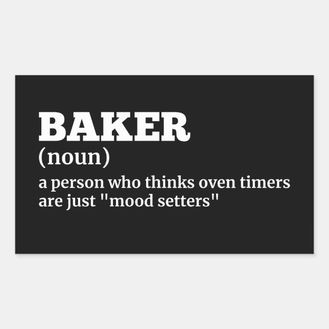 Bakery Worker Funny Definition Sticker (Front)