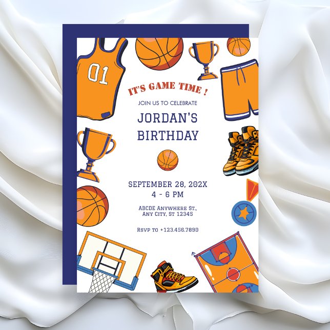 Baketball birthday Invitation (Creator Uploaded)