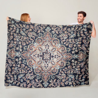 Bakhshaish Azerbaijan Northwest Persian Carpet Pri Fleece Blanket