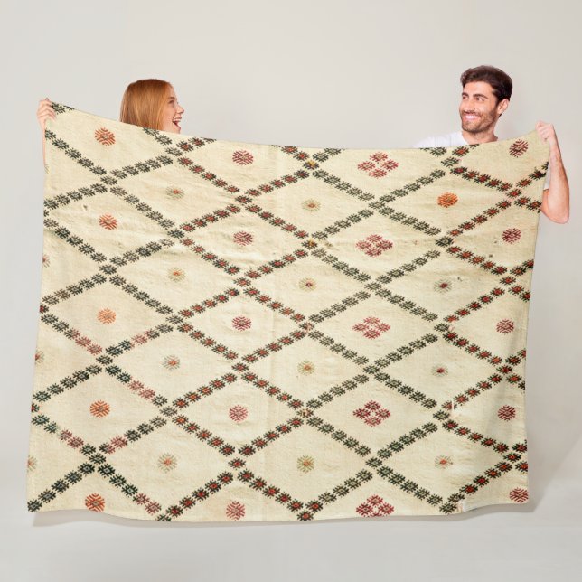 Bakhshaish Azerbaijan Northwest Persian Carpet Pri Fleece Blanket (In Situ)