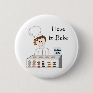 Baking 6 Cm Round Badge