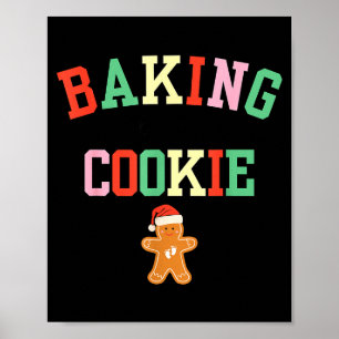 Baking A Little Cookie Pregnant Christmas Mom To B Poster