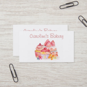 Baking and Bakery Boutique, Cupcakes & Pastries Business Card