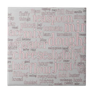 Baking and Culinary Words Tile