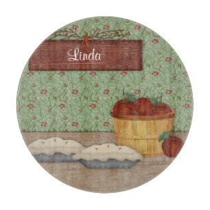 Baking Apple Pie Custom Name Cutting Board