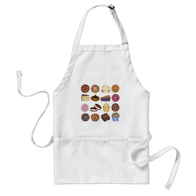 Baking Bake Sale Cookie Cupcake Pie Brownie Food Standard Apron (Front)