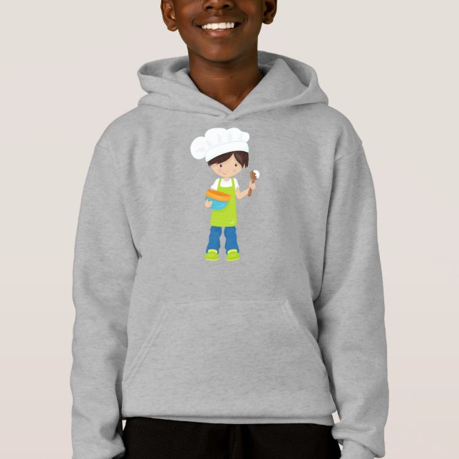 Baking, Baker, Bakery, Apron, Cute Boy, Brown Hair (Front)