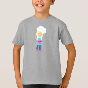Baking, Baker, Pastry Chef, Cute Girl, Blonde Hair T-Shirt