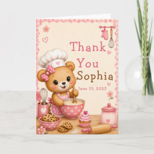 Baking Bear Thank You Card