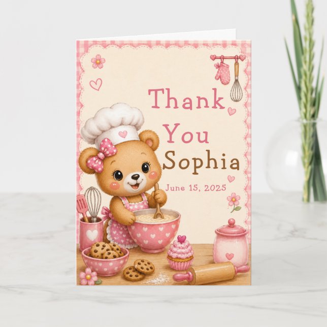 Baking Bear Thank You Card (Front)