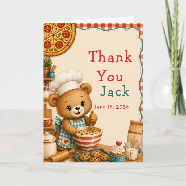 Baking Bear Thank you Card (Front)