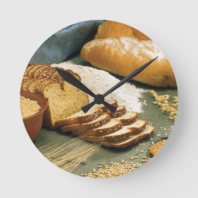 Baking Bread Round Clock (Front)