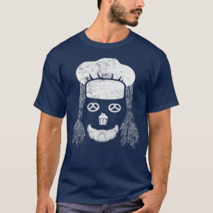 Baking Chef for Bread and Pastry Baker Face Distre T-Shirt
