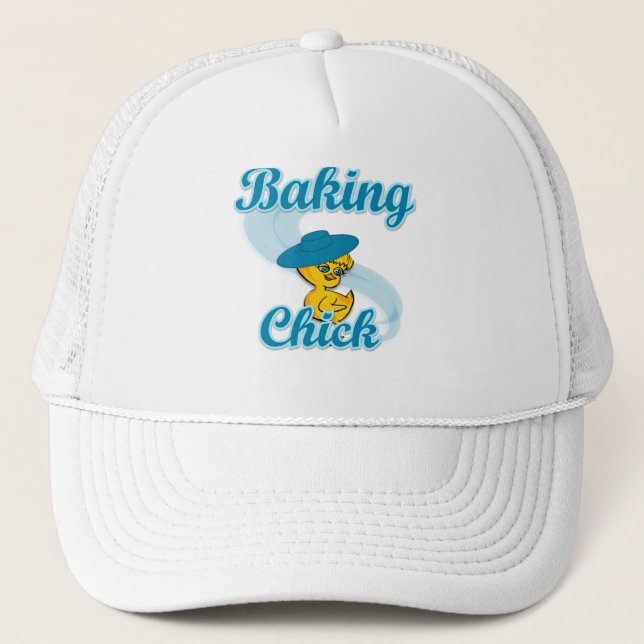 Baking Chick #3 Trucker Hat (Front)