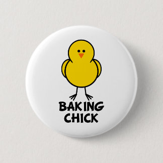 Baking Chick 6 Cm Round Badge