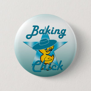 Baking Chick #7 6 Cm Round Badge