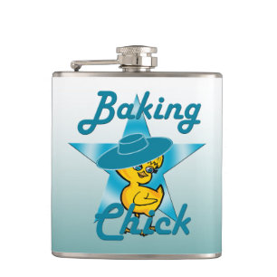 Baking Chick #7 Hip Flask