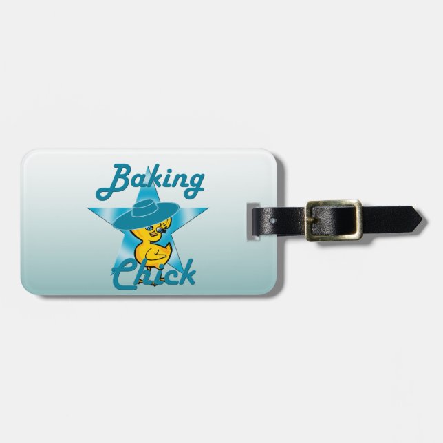Baking Chick #7 Luggage Tag (Front Horizontal)
