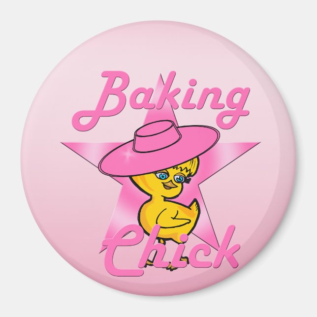Baking Chick #8 Magnet (Front)