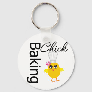 Baking Chick Key Ring