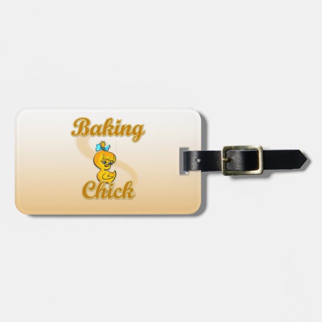 Baking Chick Luggage Tag (Front Horizontal)