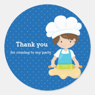 Baking * choose your background colour classic round sticker