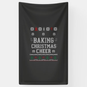 Baking Christmas Cheer Gingerbread Oven Knit Patte Banner